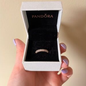 Pandora Sparkling Rose Gold Ring